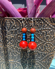 Load image into Gallery viewer, Repurposed Jewelry: Wood Beads Earrings