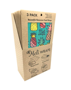 Reusable Beeswax Wrap - Pineapple Print